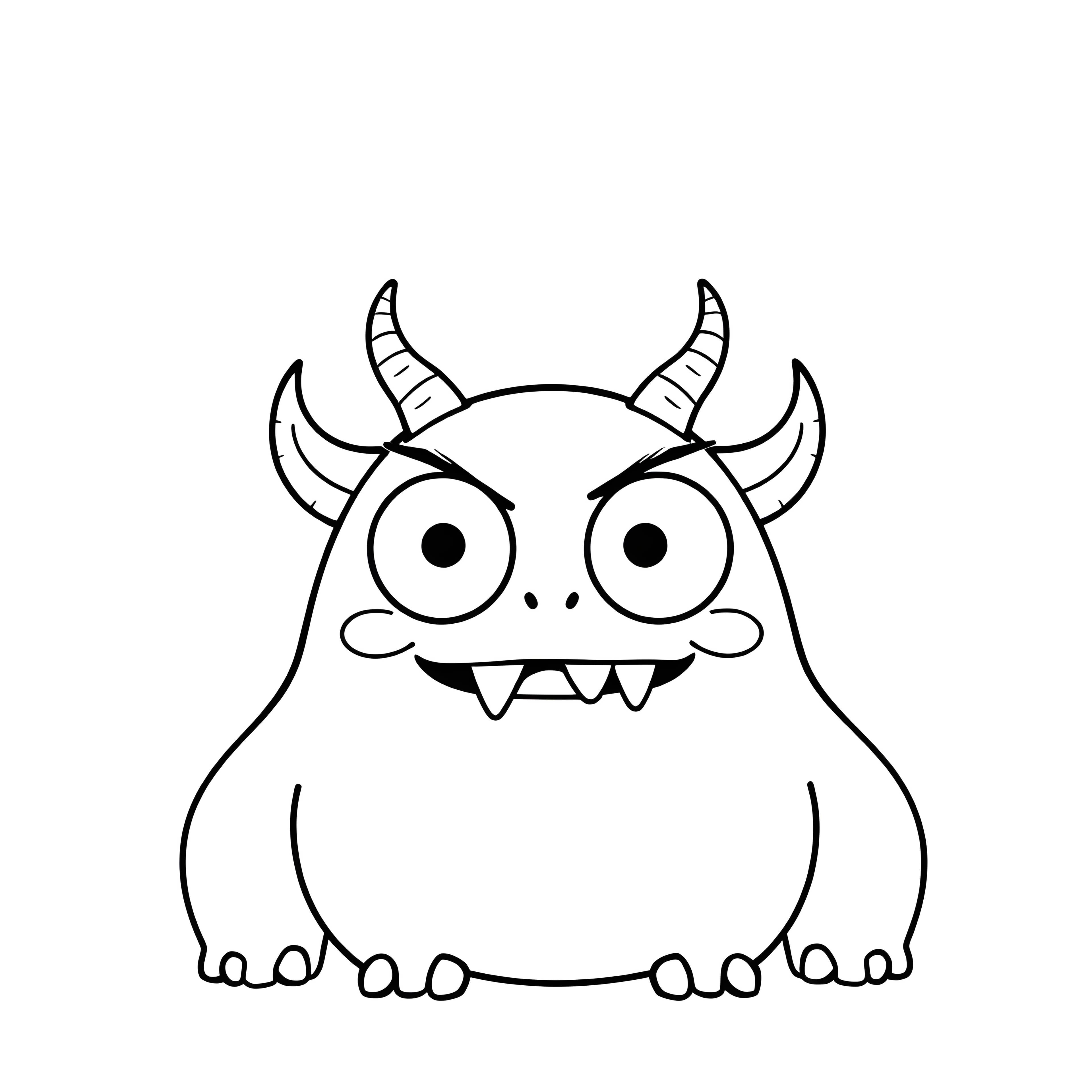 Big-Eyed Friendly Monster