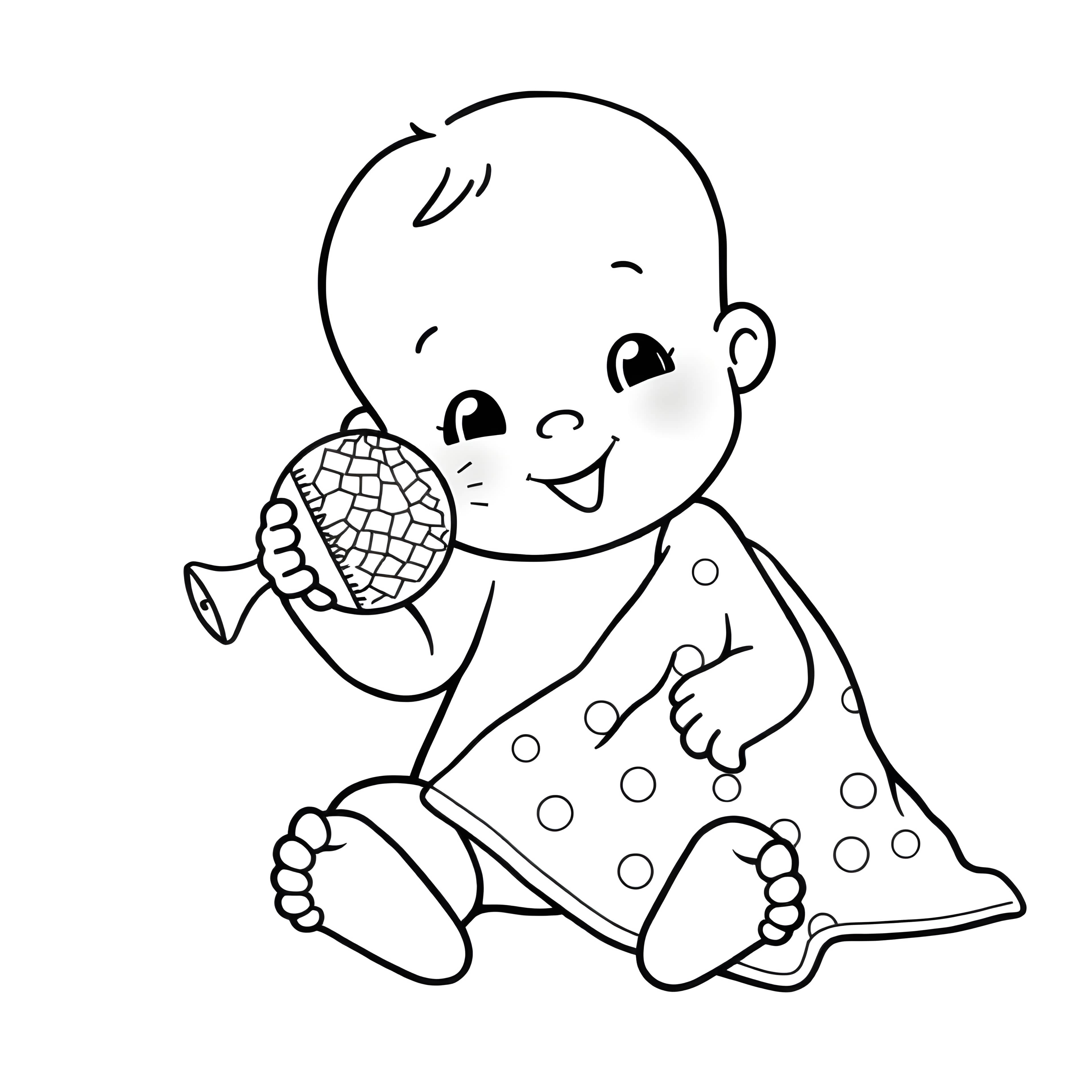 Cheerful Baby's Rattle Adventure