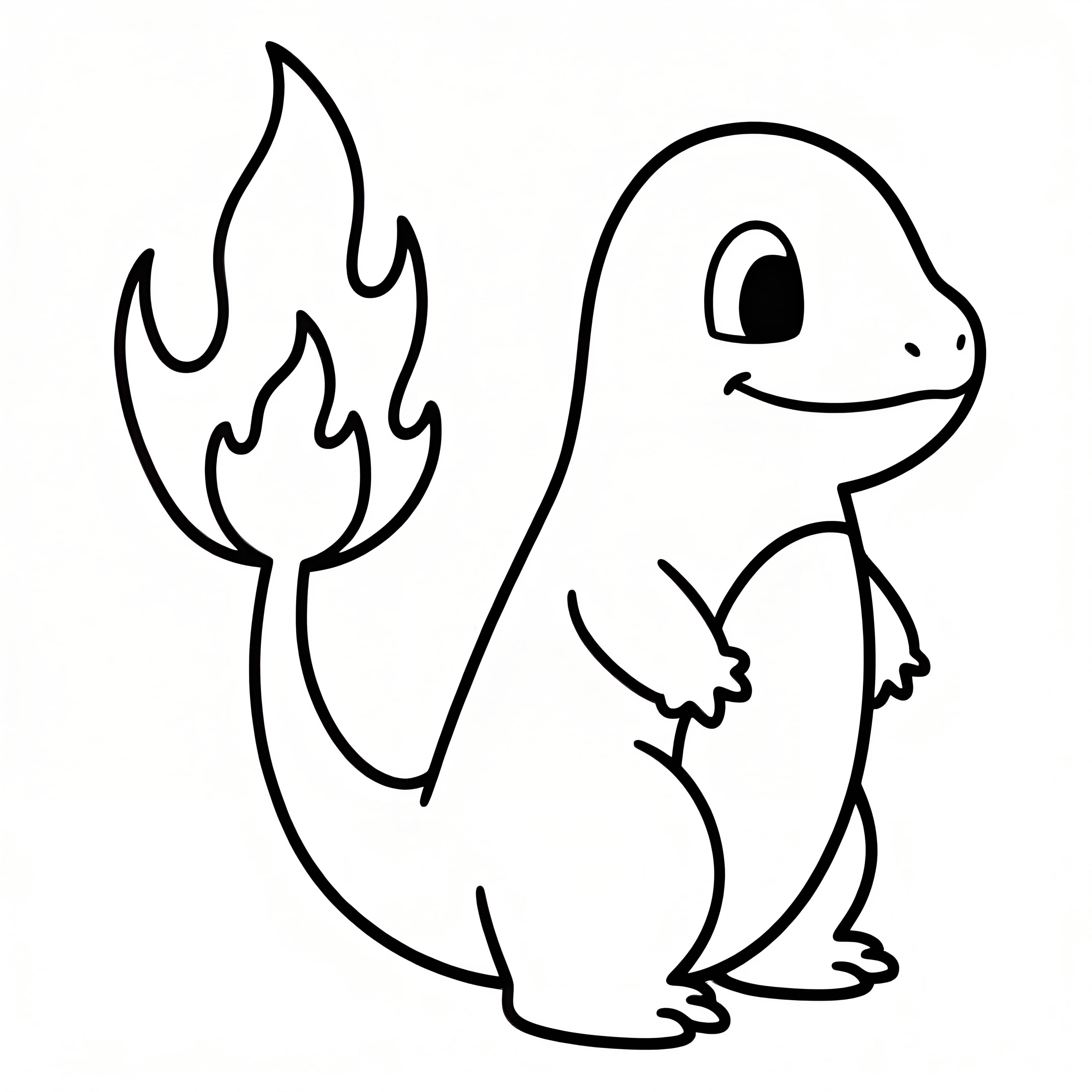 Cute Charmander with Flaming Tail