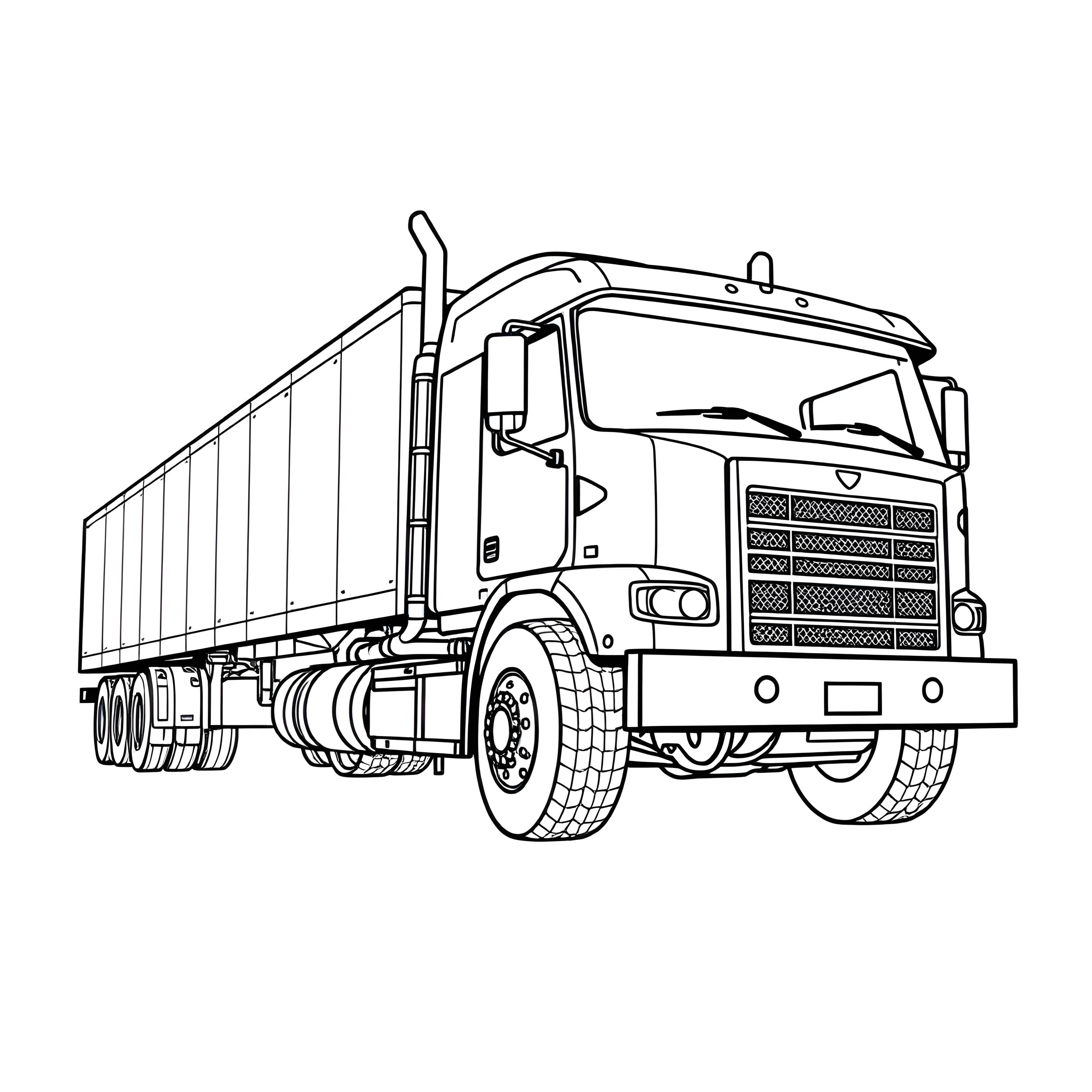 Detailed Truck Tires Focus