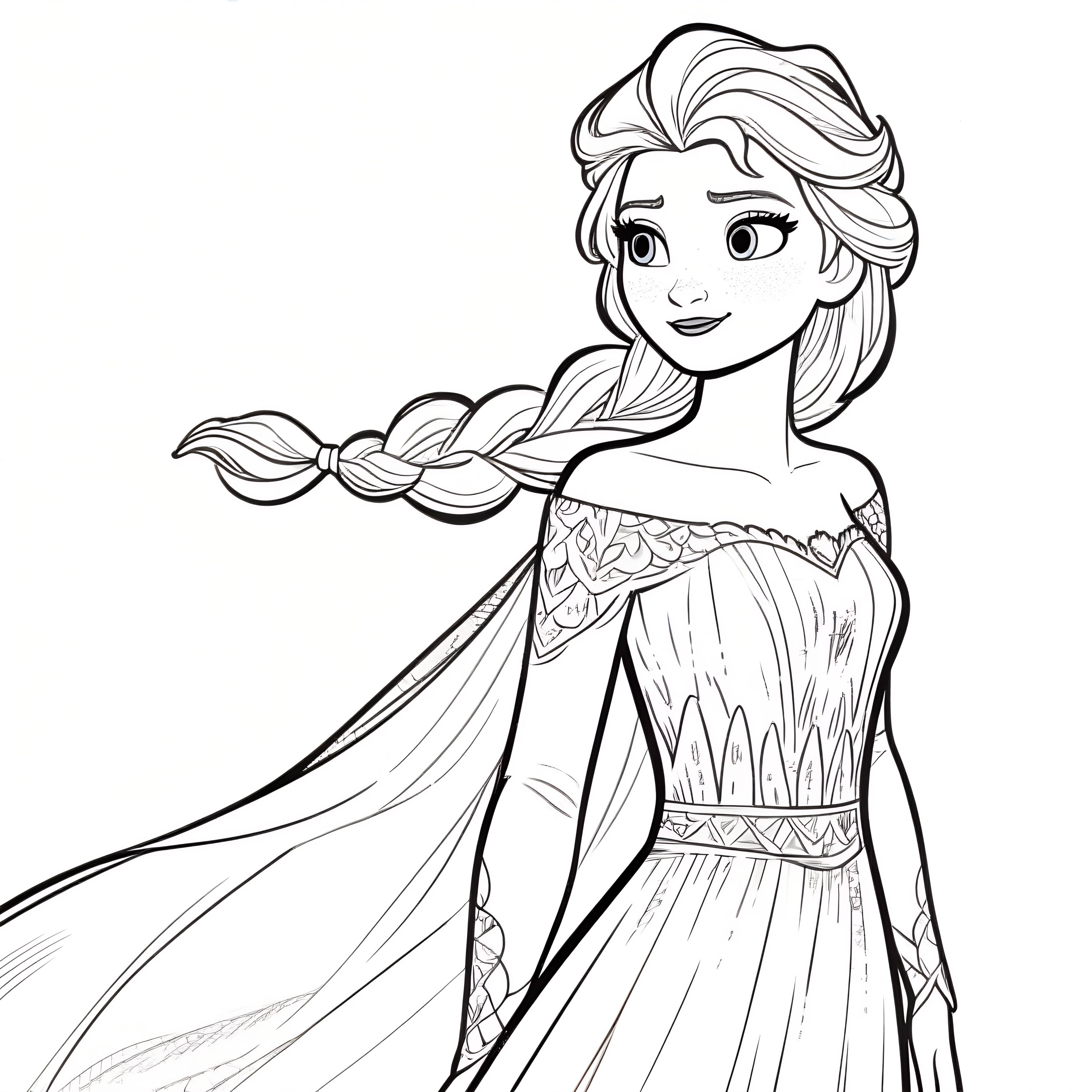 Elsa in Winter Wonderland Scene