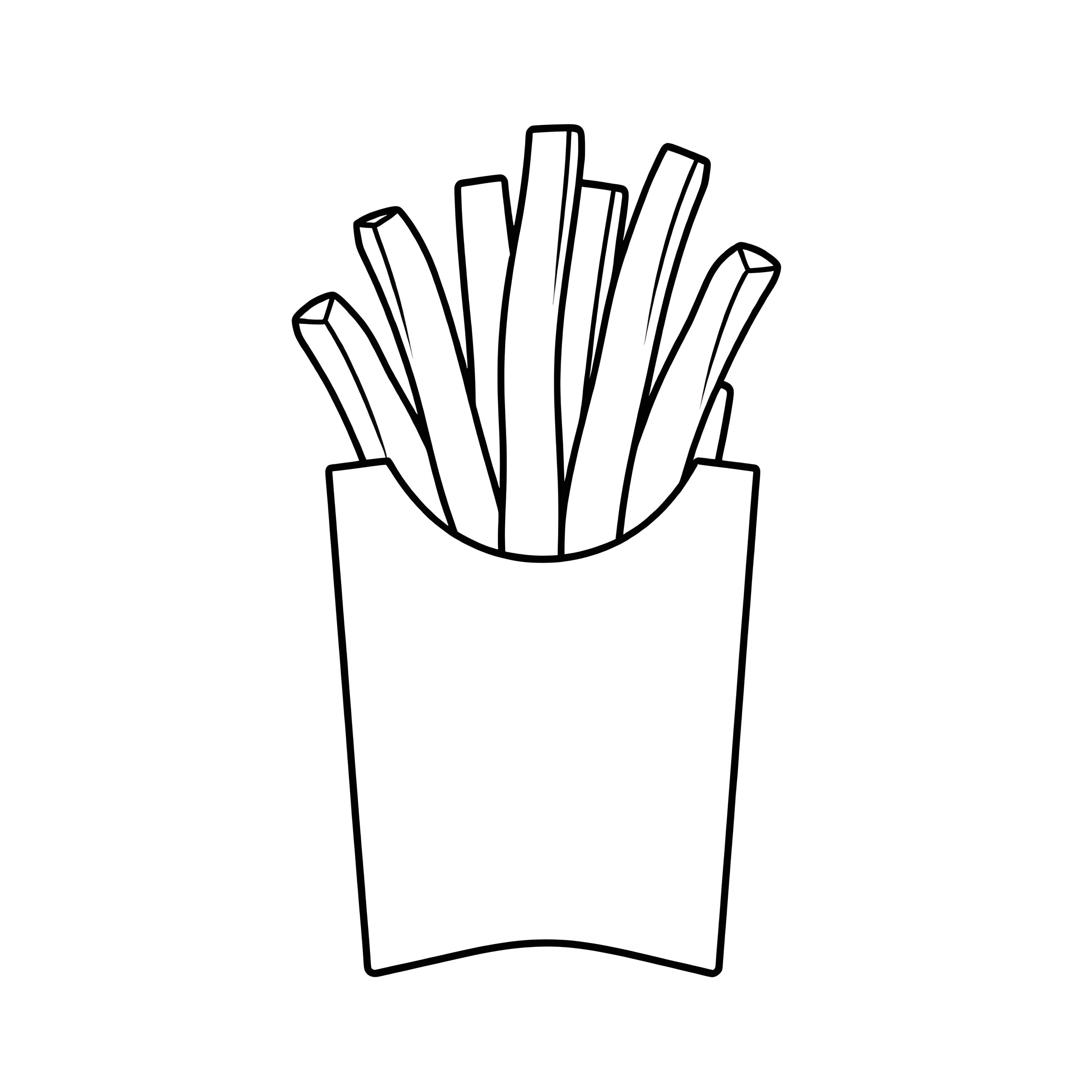 French Fries Pattern Page