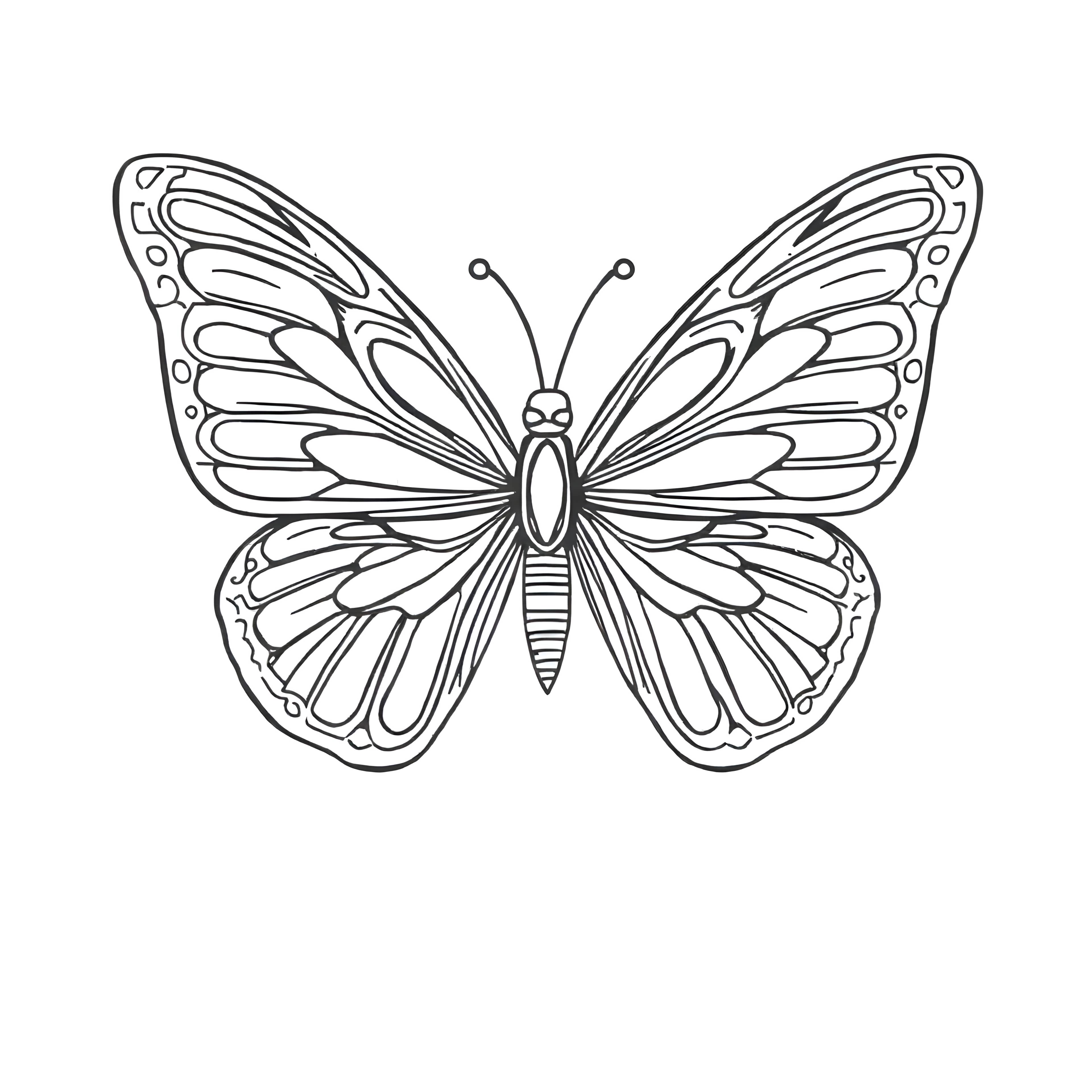 Geometric Butterfly Art