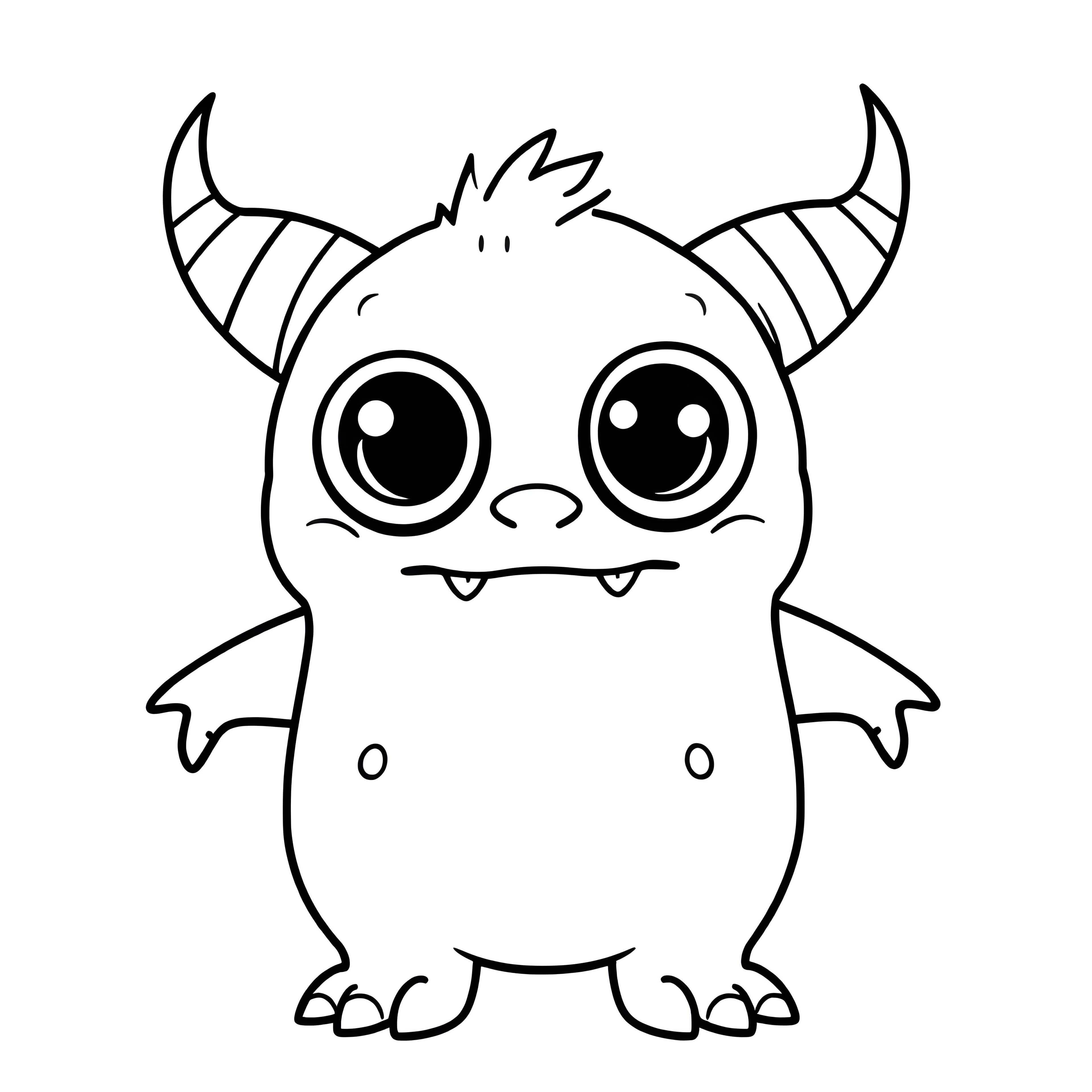 Happy Monster with Spotted Body