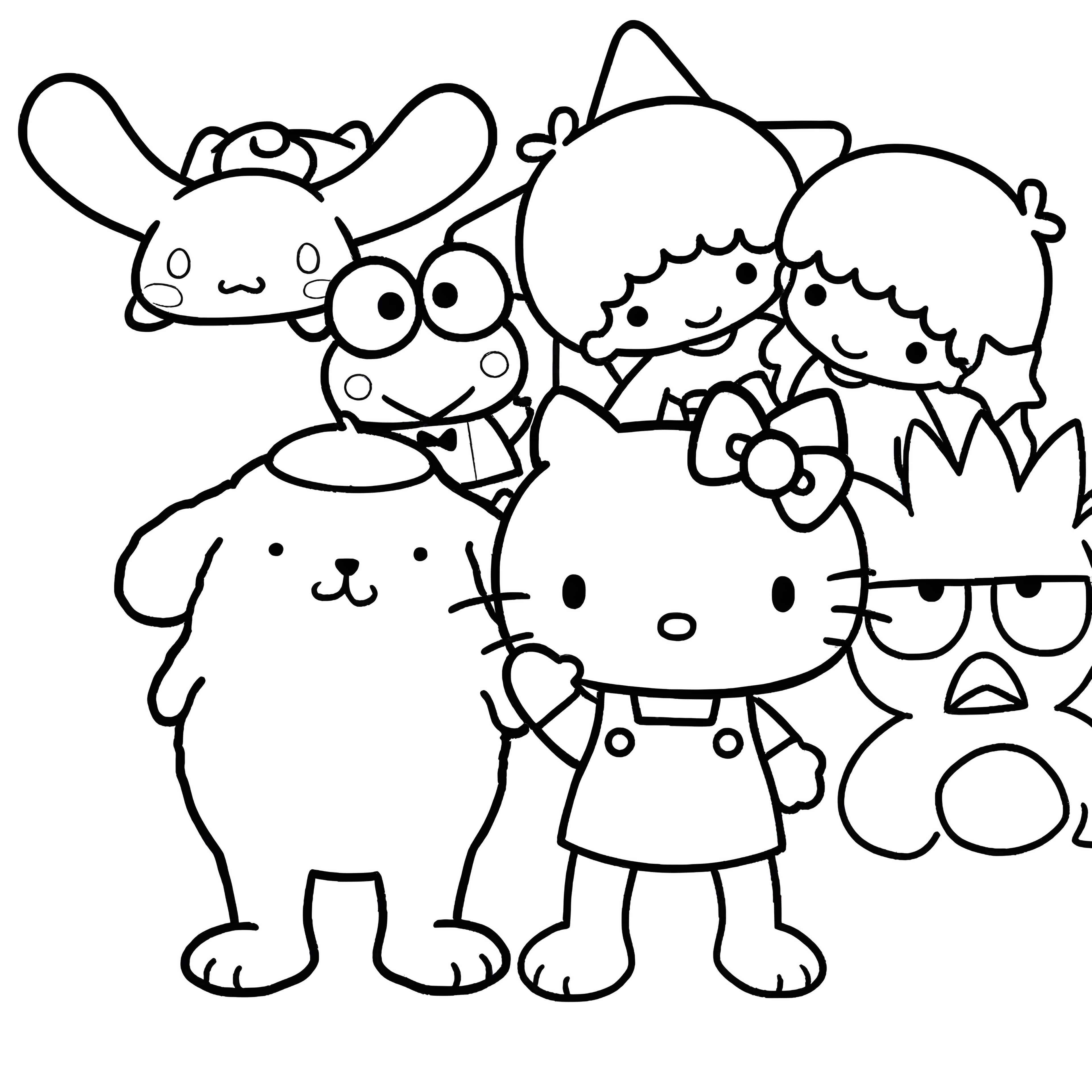 Hello Kitty and Kuromi's Playful Picnic