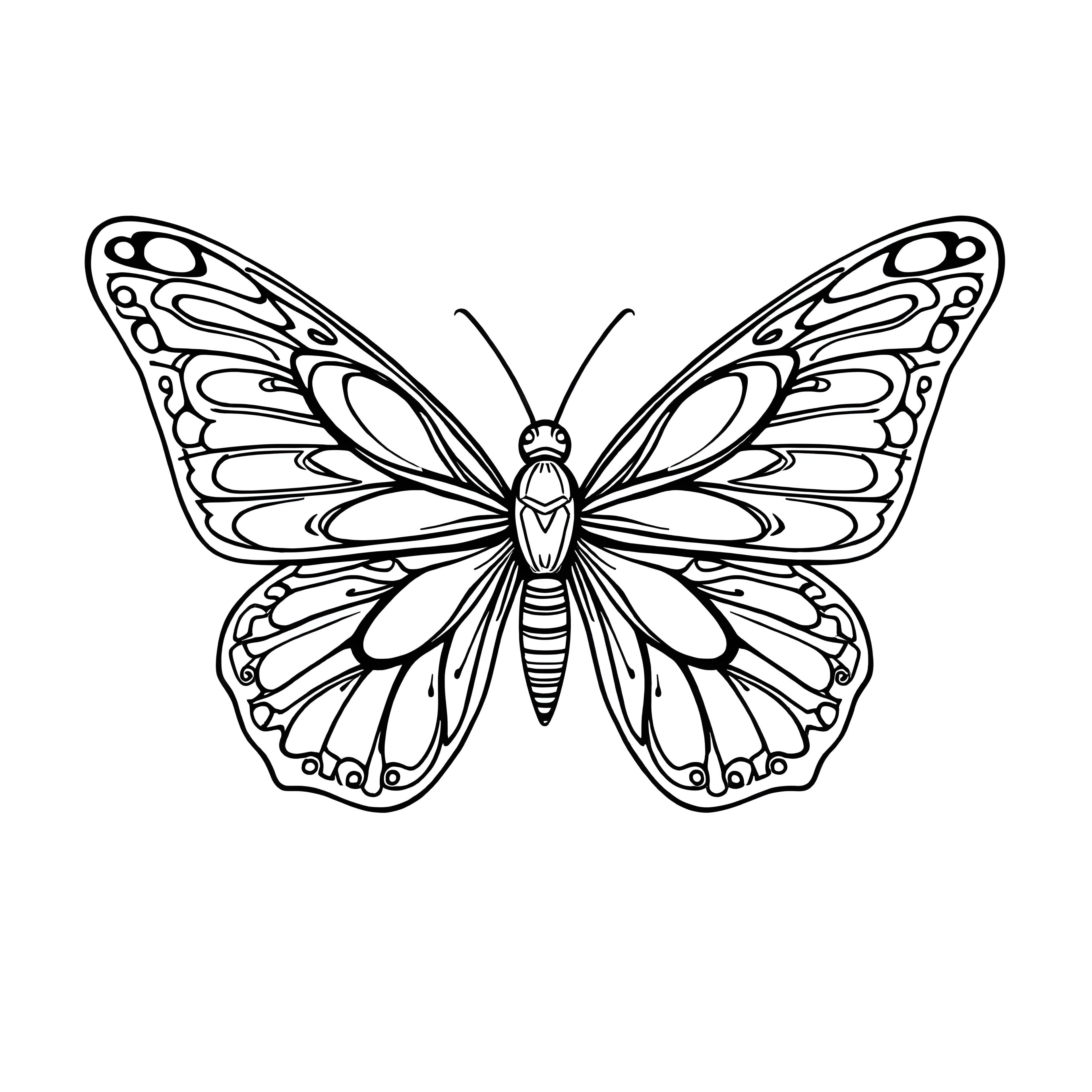 Intricate Butterfly Wings