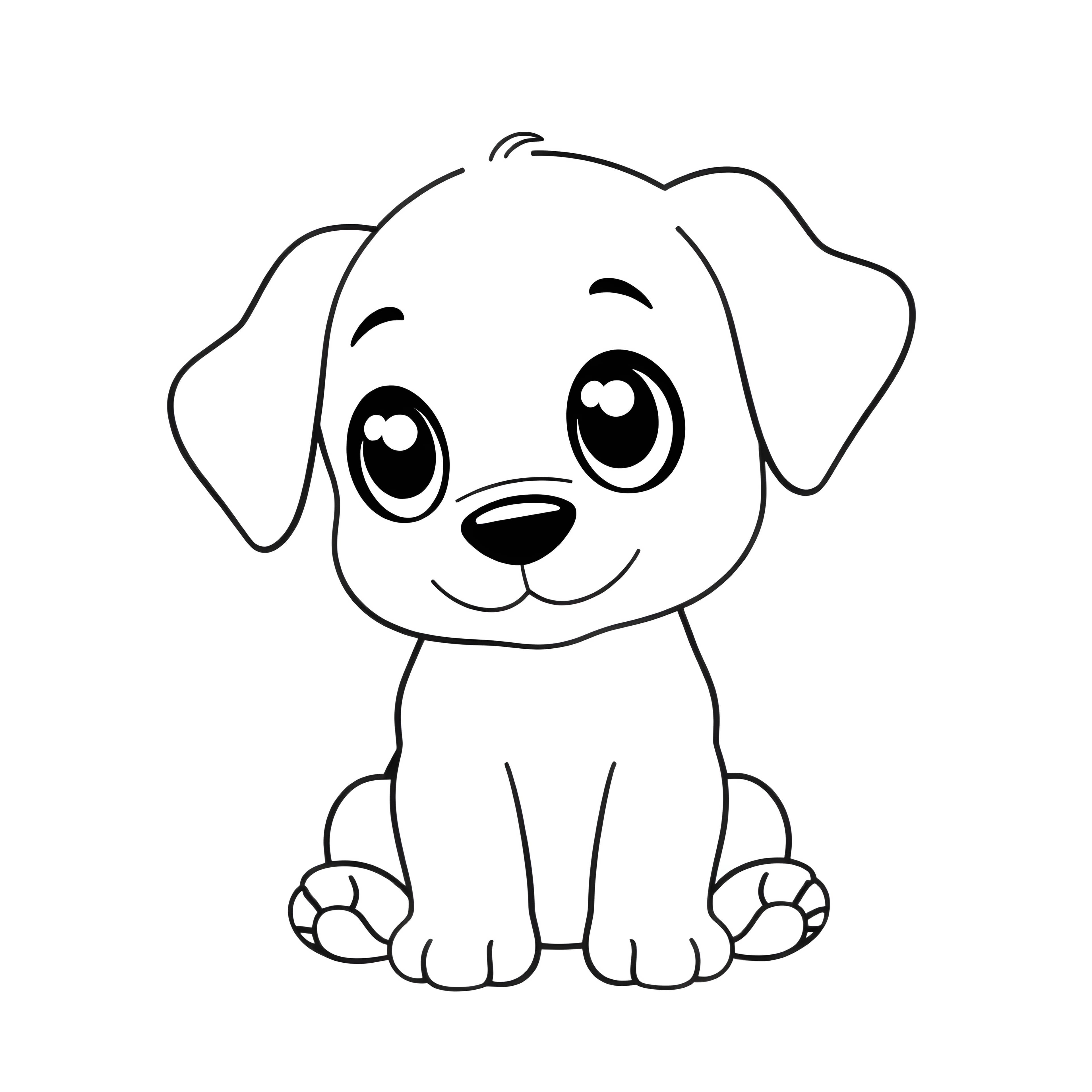 Kawaii Puppy Portrait