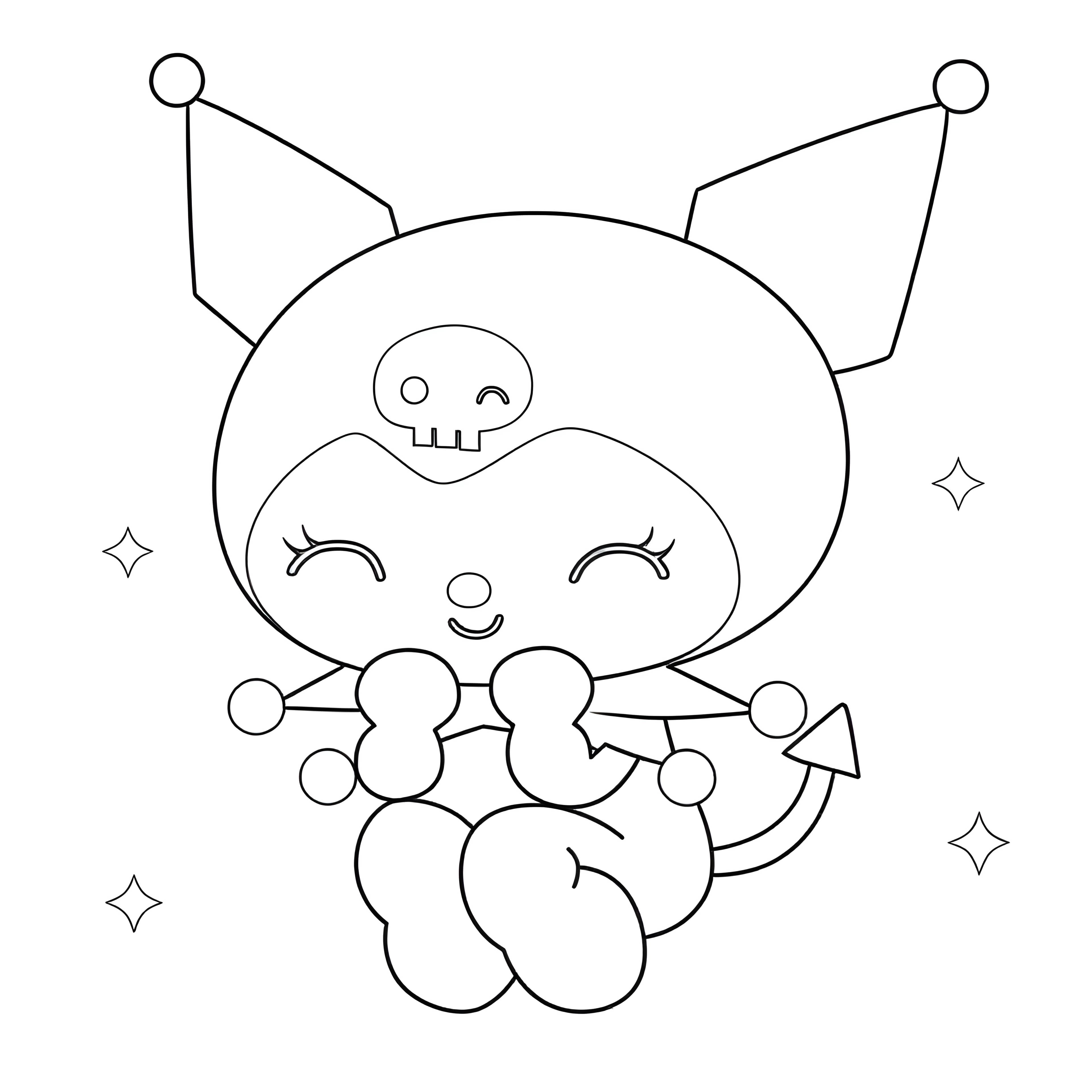 Kuromi's Playful Pose