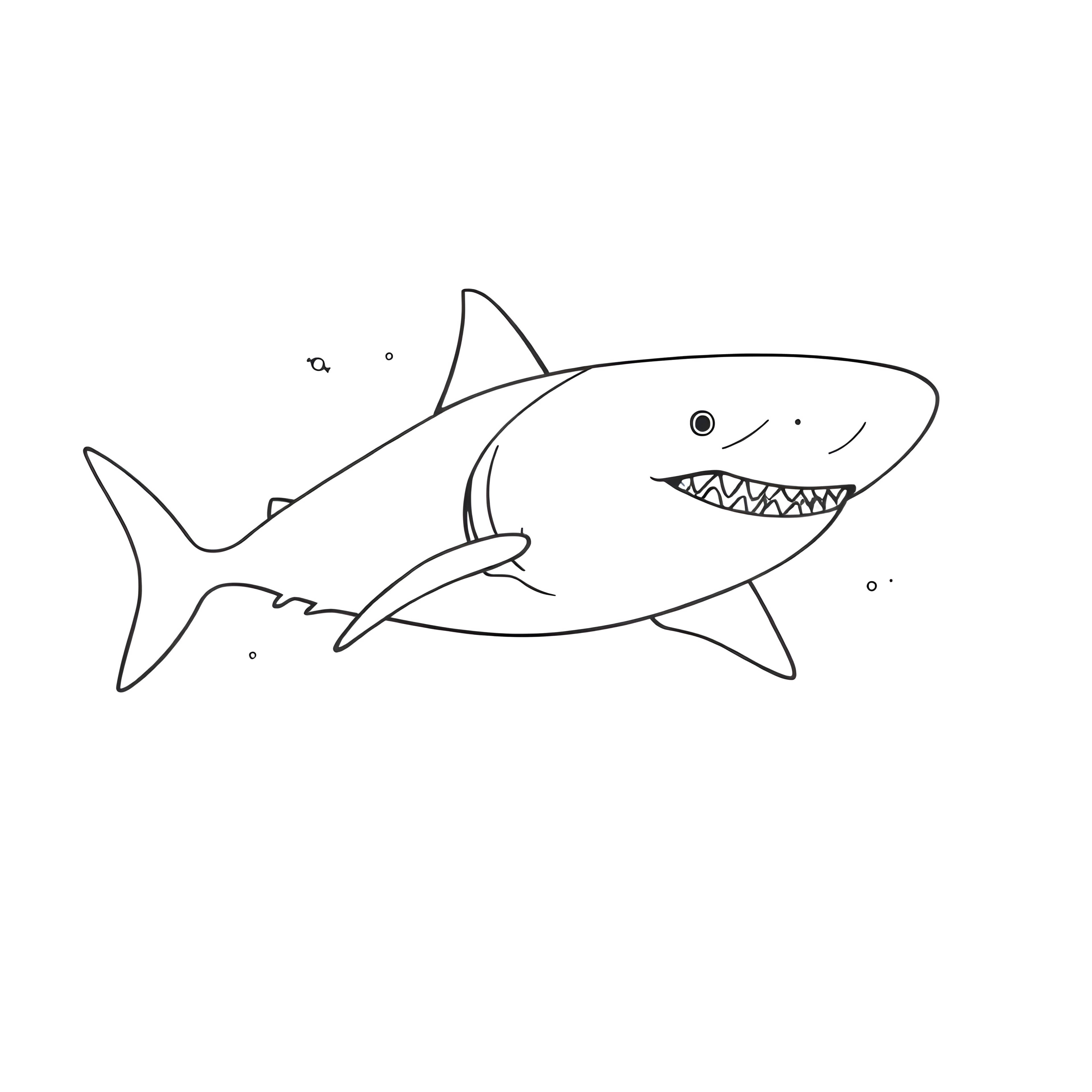 Majestic Shark and Ocean Waves