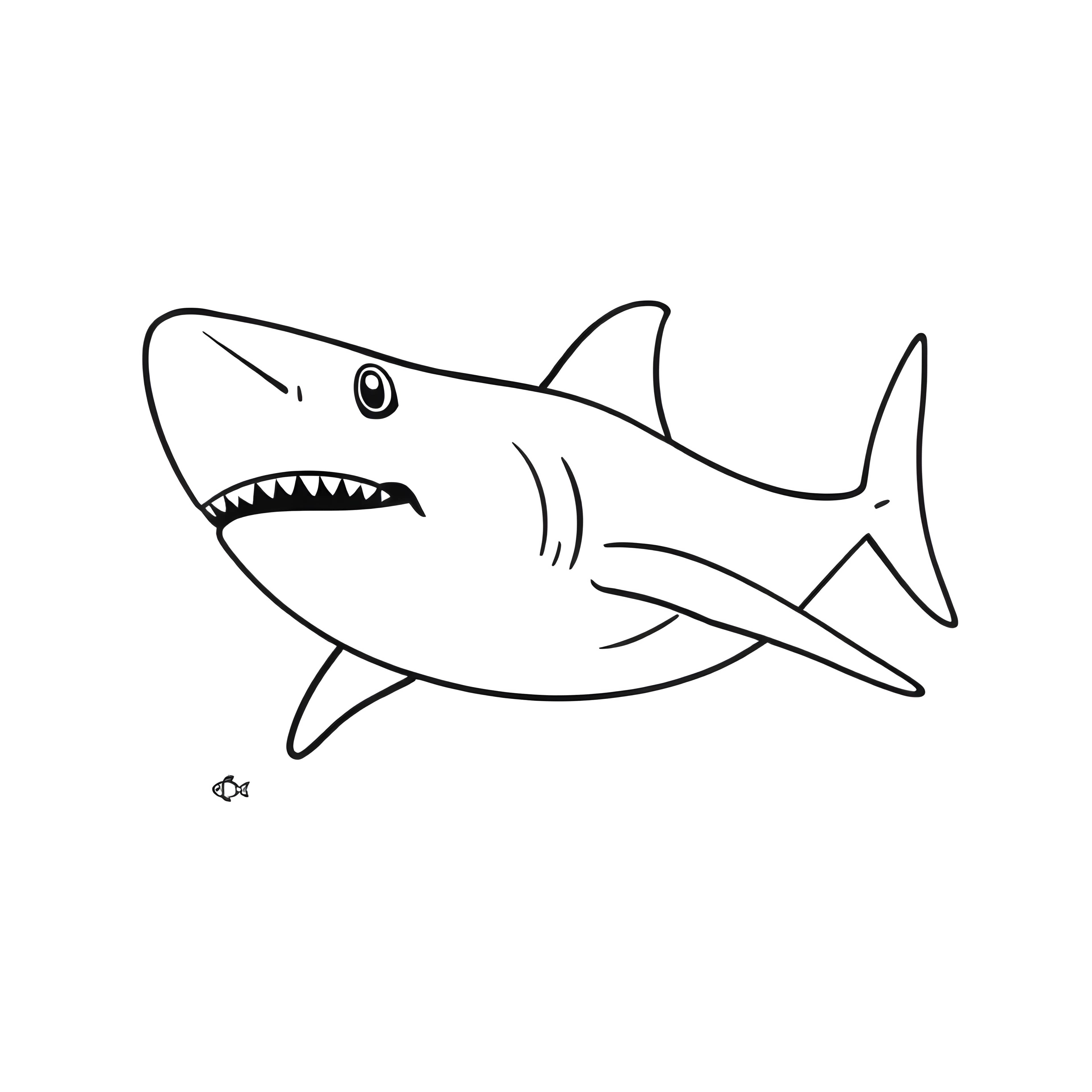 Majestic Shark in Wavy Waters