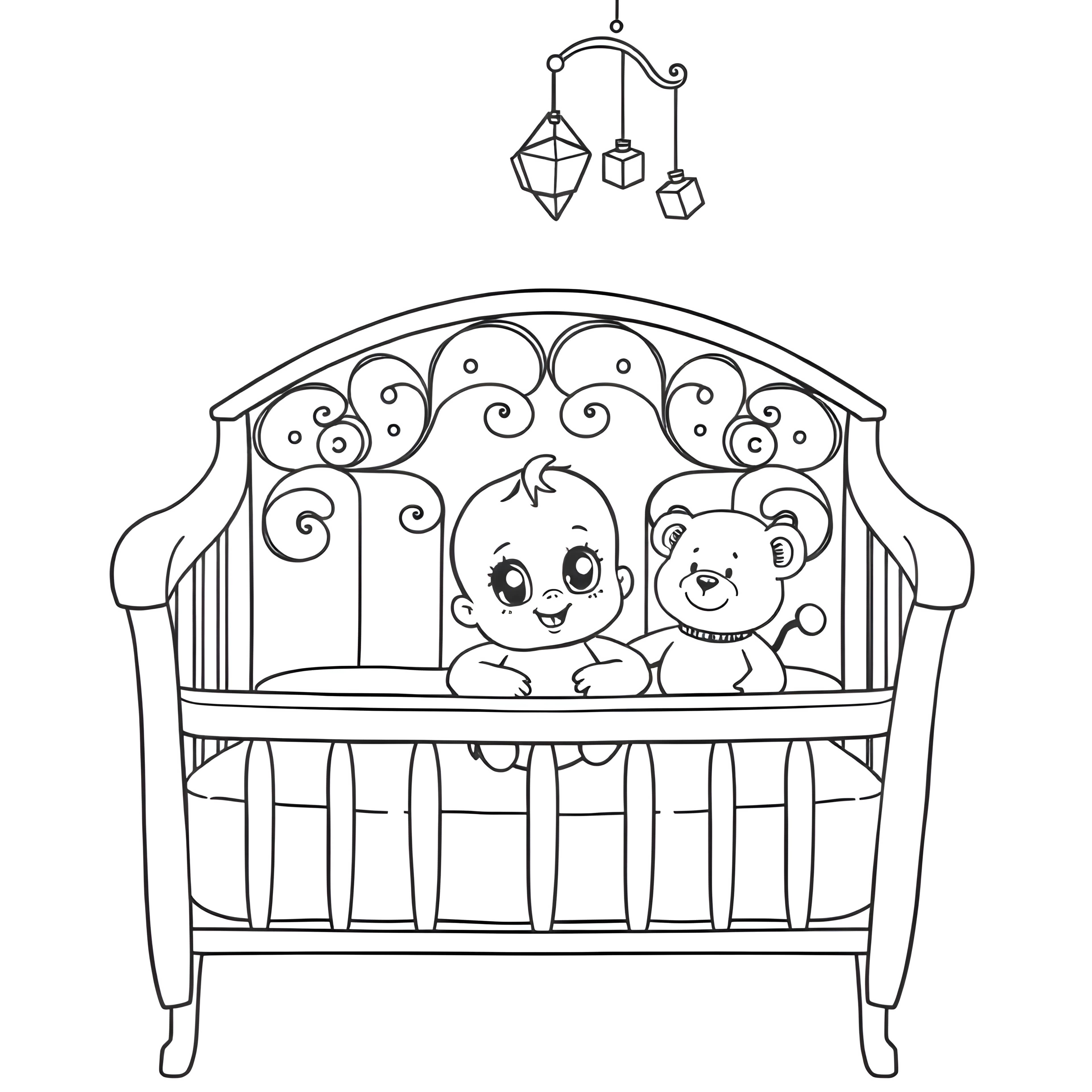 Nursery Dreams with Teddy and Rattle