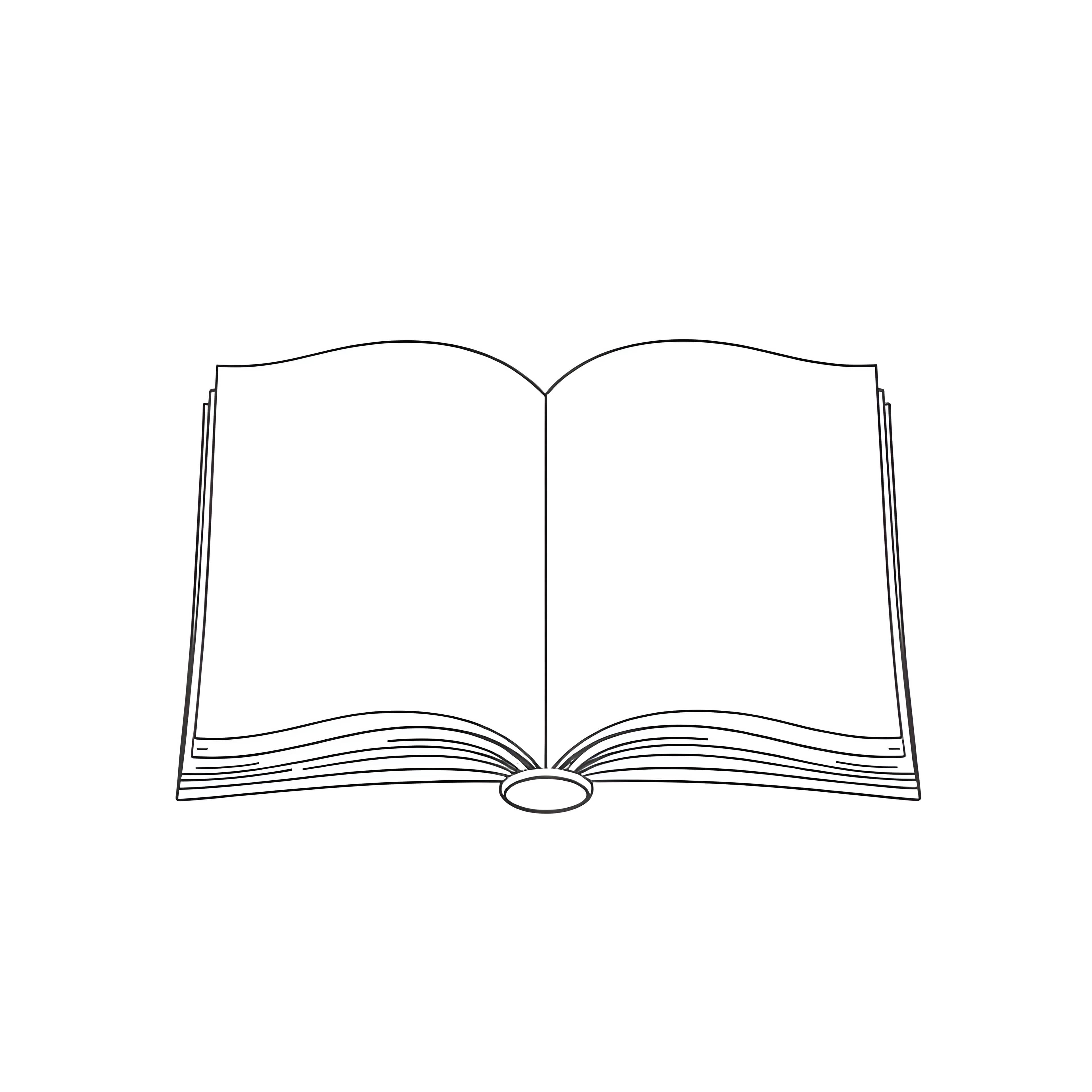 Open Book with Decorative Borders