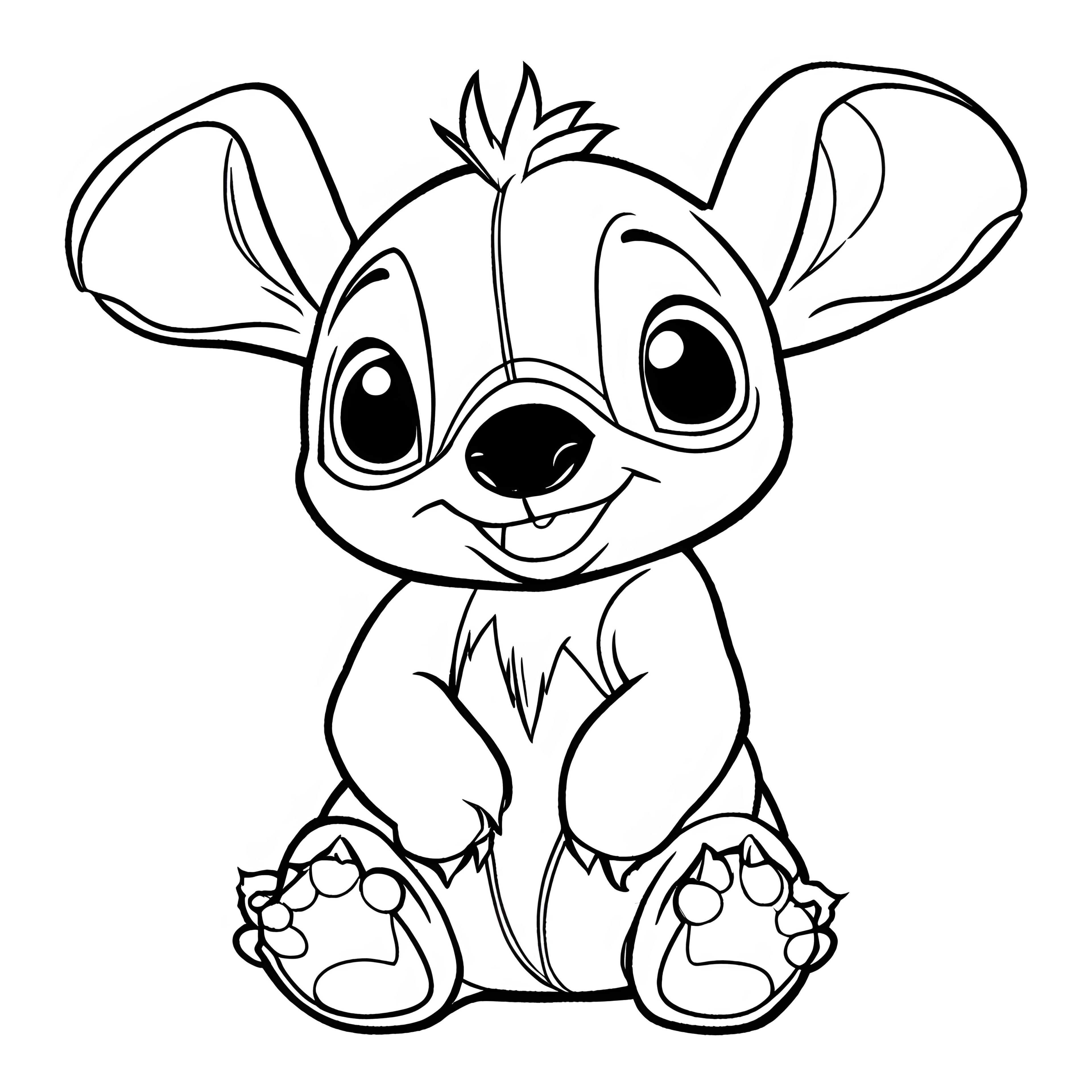 Playful Stitch with Spiky Fur