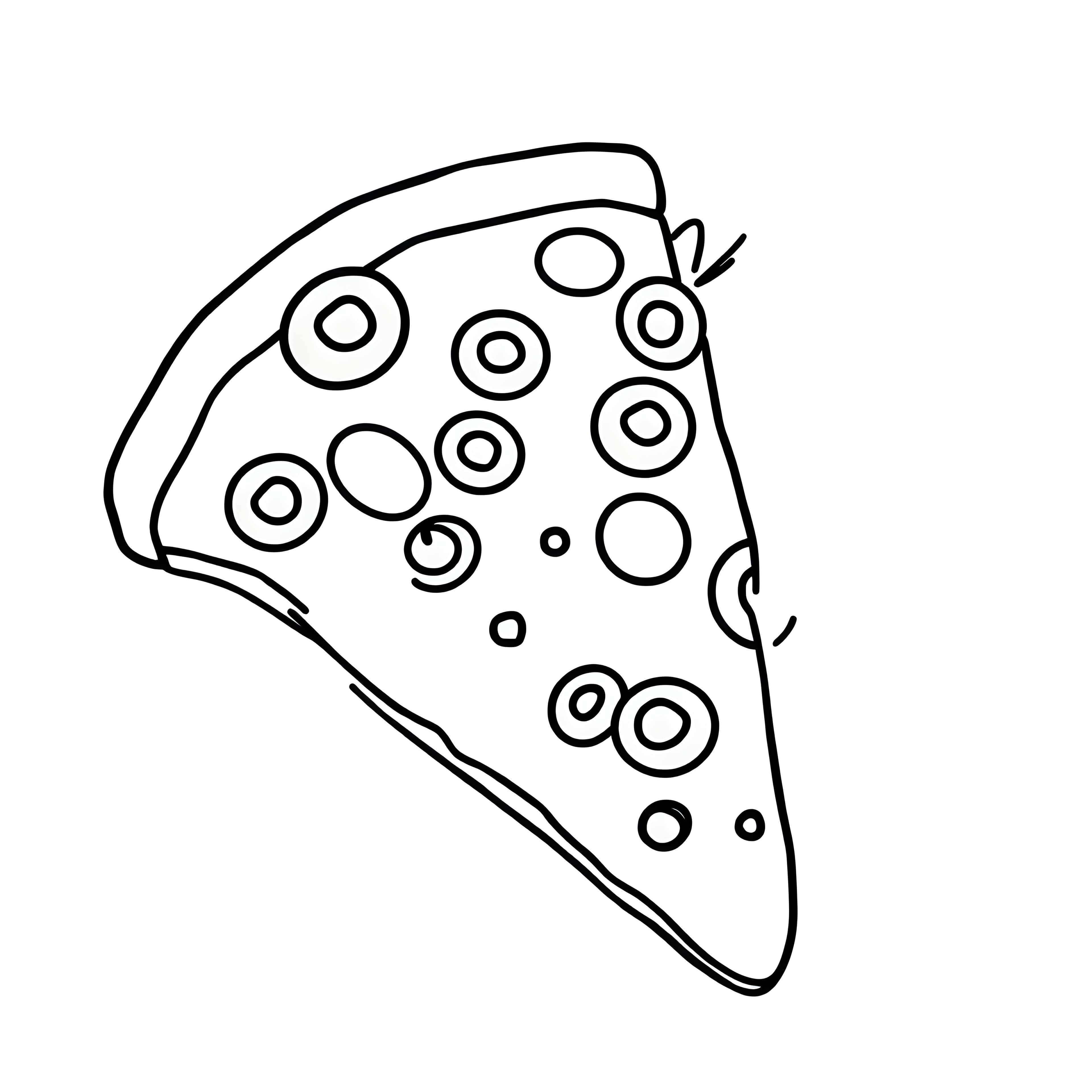 Smiling Cartoon Pizza Slice