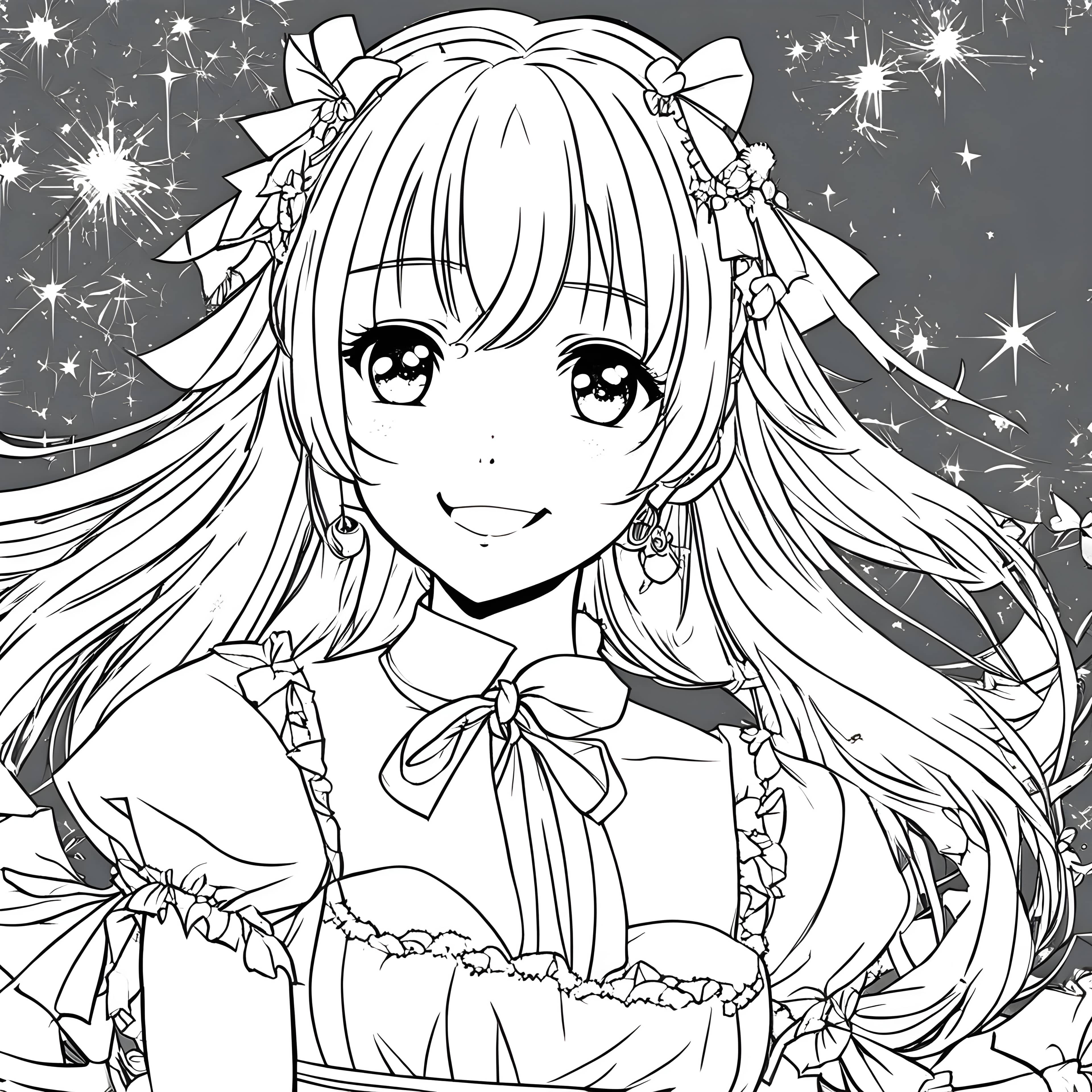 Sparkling Anime Girl