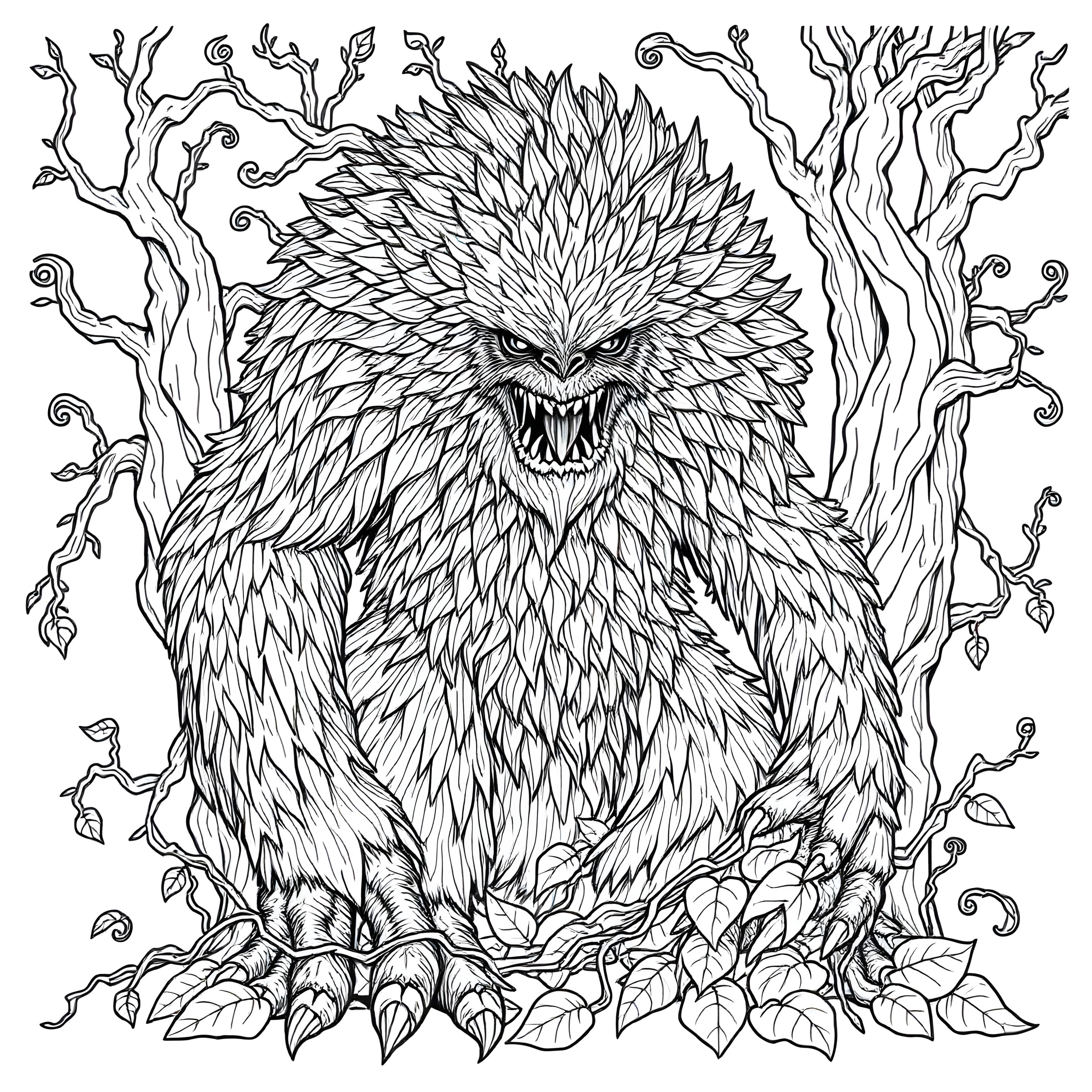 Vine-Wrapped Woodland Beast