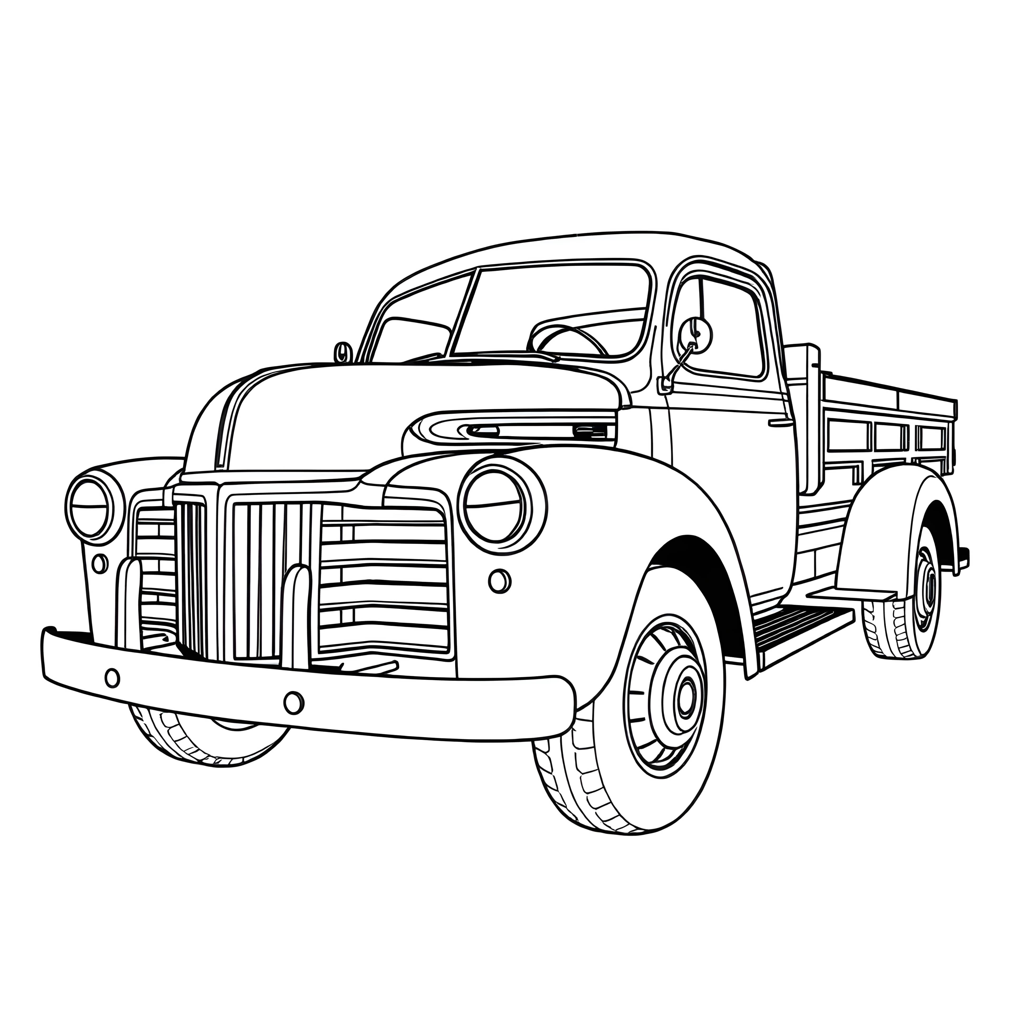 Vintage Truck Rear View