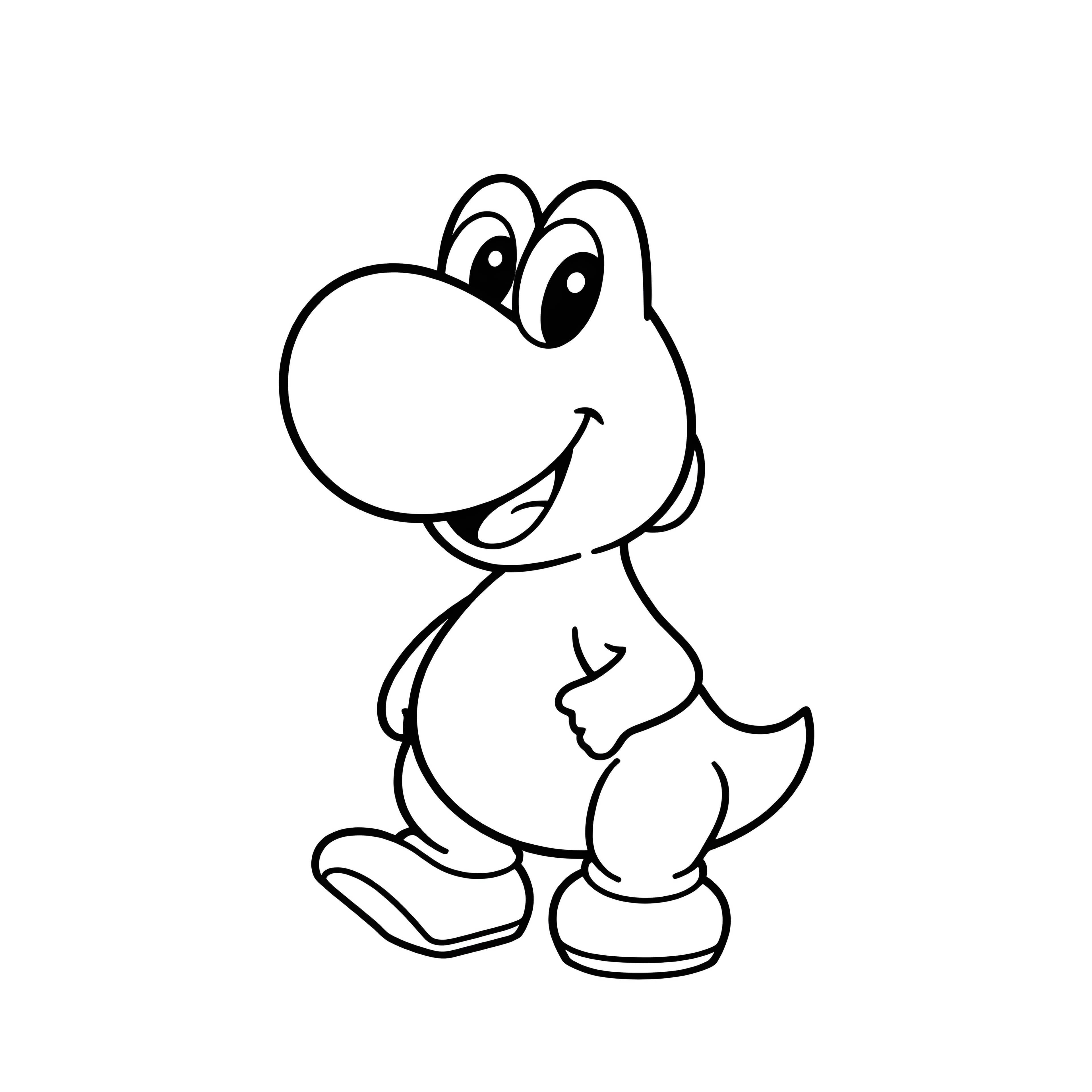 Yoshi's Cheerful Expression
